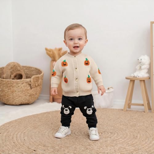 Halloween Baby Girl Clothes Toddler Girl Sweater Cardigan Knit Sweater Fall Winter Clothes Kawaii Sweater Cute Tops2