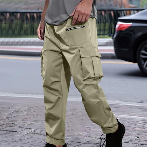 Pantalones de trekking elásticos para hombre ligeros y frescos para camping 3