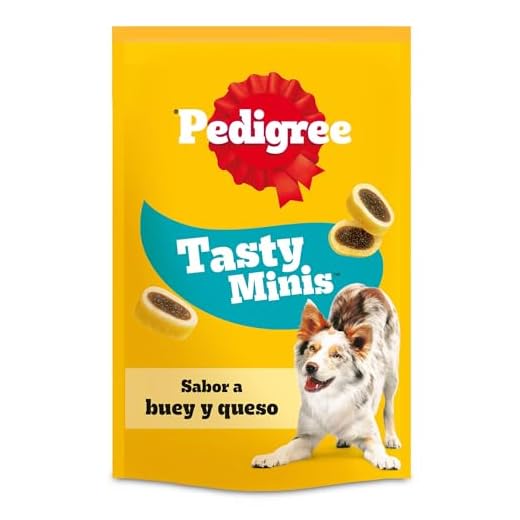 Pedigree Tasty Mini Snacks para Perros sabor Queso y Buey (Pack 6 x 140g)