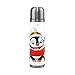 TIZORAX Noël Carolers Pingouins Double paroi sous Vide Tasse Isotherme en Acier Inoxydable Bouteille D'eau Mug de Voyage Thermos Tasse à café 481,9 Gram