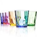 SCANDINOVIA - 13 oz Unbreakable Premium Drinking Glasses - Set of 6 - Tritan Plastic Tumbler Cups - Perfect for Gifts - BPA Free - Dishwasher Safe - Stackable