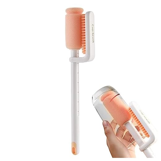 garrafa água - Escovas garrafa esponja telescópica rotativa 360° para limpeza,limpeza garrafa alça longa para copo térmico, garrafa água, caneca Buniq