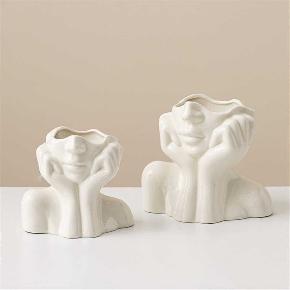 Ceramic Donut Vase for Dried Flowers view 7