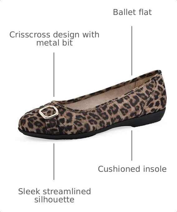 Image of Cliffs by White Mountain Women's Cushioned Calming Ballet Flat