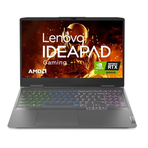 Image of Lenovo IdeaPad Gaming 3 15ARH7 AMD Ryzen 7 Octa Core 6800H - (16 GB /512 GB SSD /Windows 11 Home) 82SB00Y9IN Laptop (15.6 Inch, Onyx Grey, 2.32 kg, with MS Office)