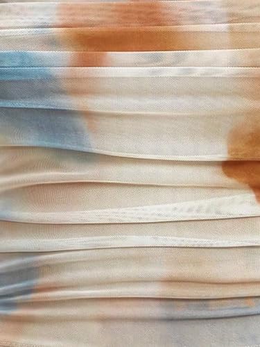 Floerns Women's Tie Dye Spaghetti Strap Cut Out One Shoulder Ruched Crop Cami Top4