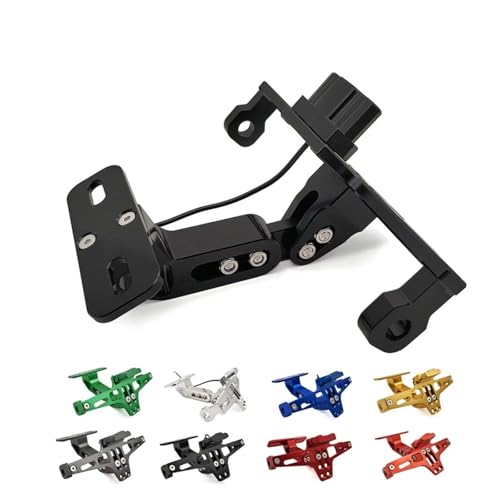 Support Cadre Plaque D'immatriculation avec Feu LED Rouge Moto Versys PCX