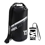 MaxxDry Marine Dry Bag Waterproof Backpack, 5L/15L, Floating Roll Top Sack, as Travel, Kayak, Canoe, Camping, Fishing, Hiking, Swim, Boat, Cruise ship accessories and gear, with Waterproof Phone Pouch