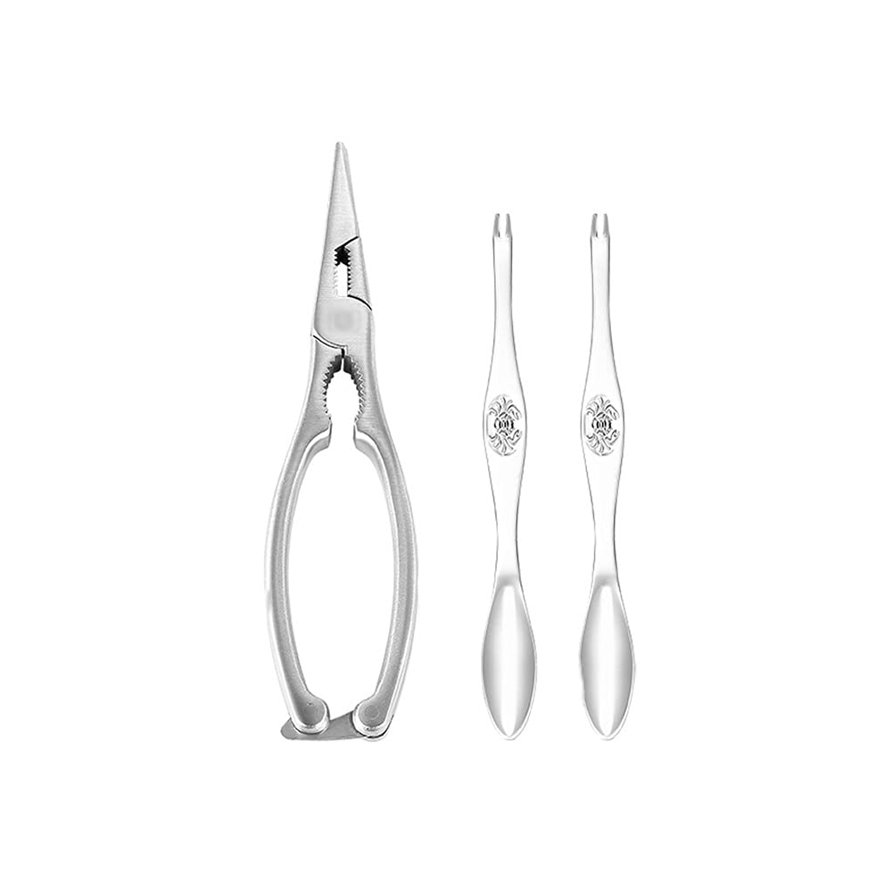 Set Strumenti Per Frutti Di Mare - Forchetta, Piccone E Cucchiaio Per Granchi E Aragoste - Foto 9