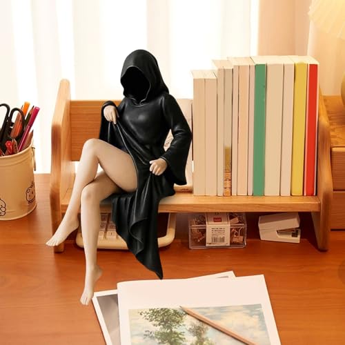 Estatua misteriosa gótica de resina para decoración miniatura 4
