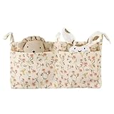 Bedding items, bedside hanging storage bags – multi-functional hanging pockets for storing things – cotton fabric storage boxes made of cotton material