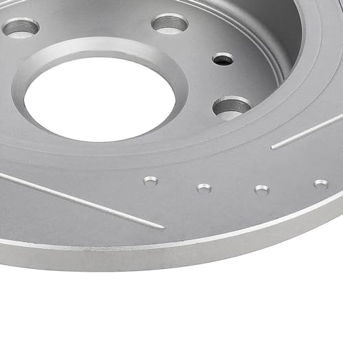 Image of SCITOO Rear Disc Brake Rotors Kits Drilled & Slotted Brakes Rotor:55183