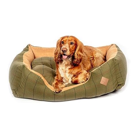 Danish Design Tweed Green Dog Snuggle Bed Cover
