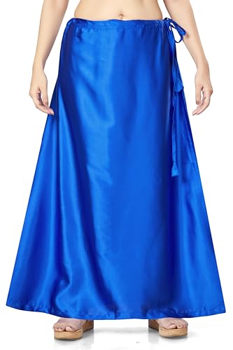 Image of Madhu Fashion Women's Satin Saree Petticoat Saree Underskirt