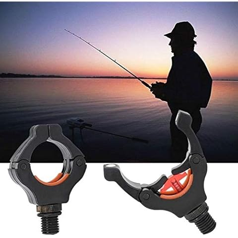 Ruixf 2pcs Carp Fishing Rod Rest Gripper for Rod Pod Holder with Magnet Clips Keep Your Fishing Rod Cover