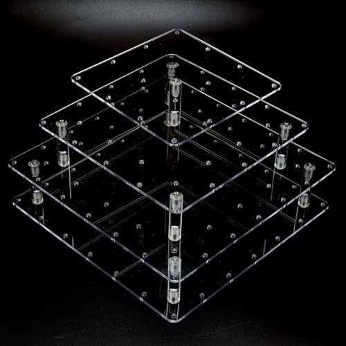 Square Acrylics Chupete con 56 agujeros 4 niveles Chupete para Decoraciones Fiesta.