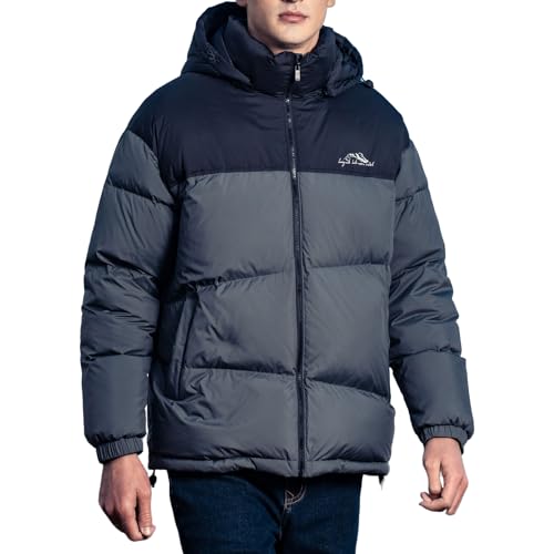Image of Duck Down Jackets For Men,Mens Puffer Jacket For Cold Protection And Warmth,Hooded Mens Winter Coat,90 White Duck Down