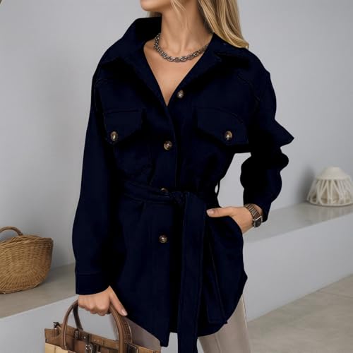 Abrigo de manga larga con cierre de lazo abotonado diseñado para estilizar la moda de talla grande 2