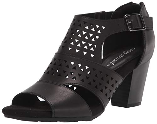 Easy Street Women's Block Heel Sandal Heeled, Black, 9.5