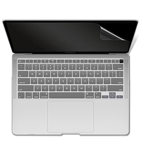 Ibenzer Compatible With 2022 2021 2020 Macbook Air 13 Inch Case M1 A2337 A2179 A1932, Hard Shell Case&Keyboard Cover&Screen Film For Mac Air 13 With Touch Id, Crystal Clear, At13Cycl+2 #TOP7