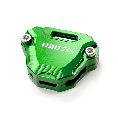 Coque de clé CNC pour moto 1100SX verte en métal solide