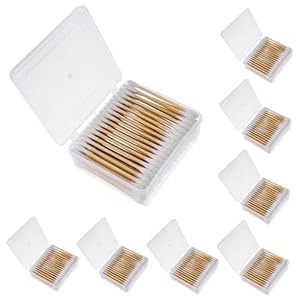 NIYANGLE 8 Boxen Einweg Wattestäbchen