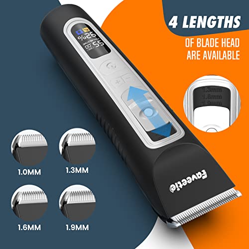 Faveetie Dog Clippers 4-Speed Low Noise Electric Usb Rechargeable Cordless Small & Large Dogs Cats Other Pets Grooming Clippers Set With Thick & Heavy Coats Washable With Led Display #TOP3