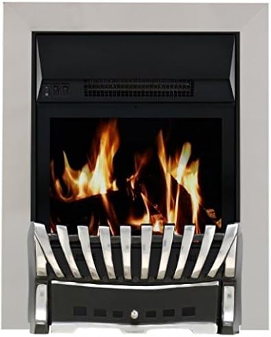 Focal Point Fires FPFAZ00812 Eastleigh Chrome and Black LCD Inset Electric