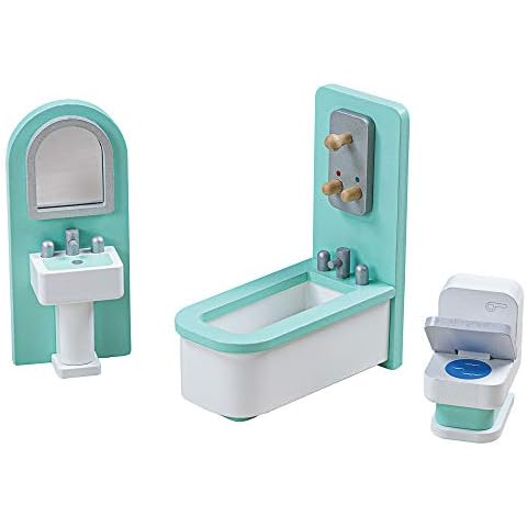 Tidlo Wooden Doll's House Bathroom Set Cover