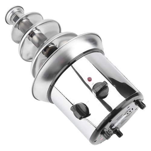 Fockety Stainless Steel Chocolate Melting Machine Durable 4 Tiers Fountain for Hotel Wedding