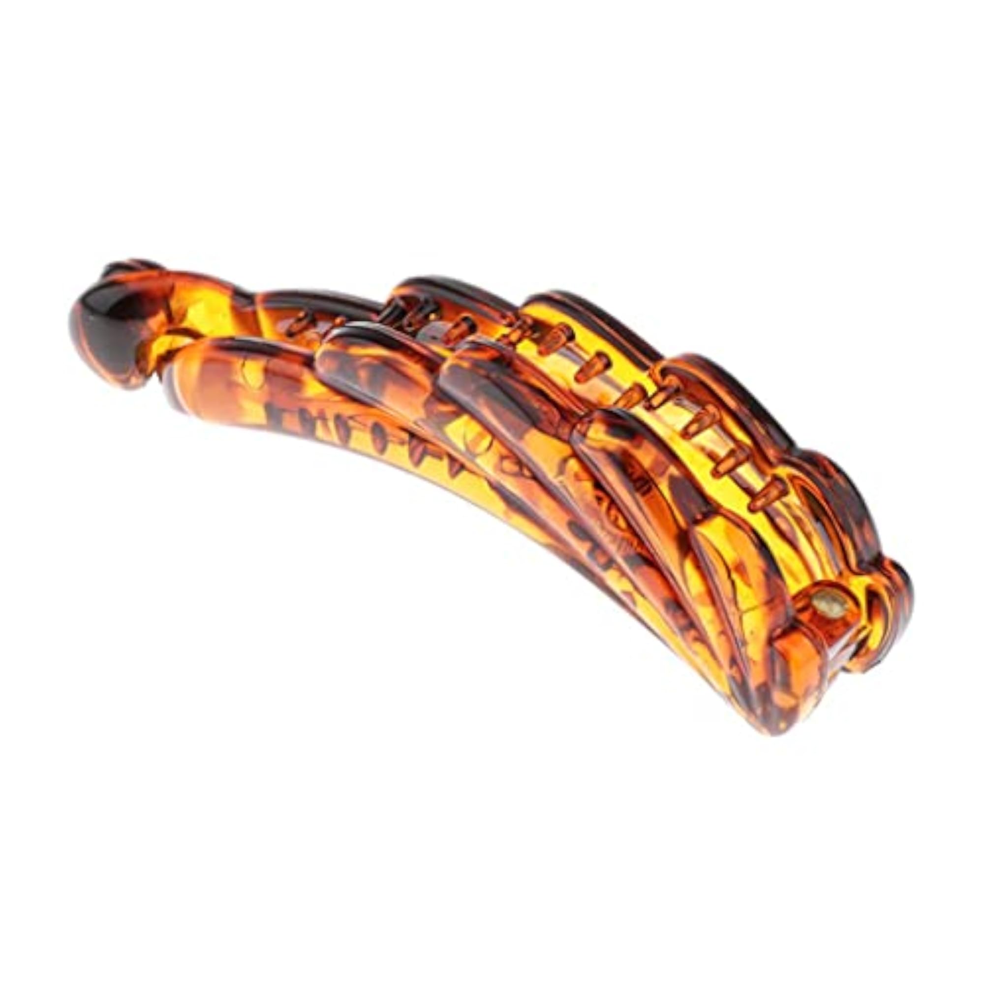 Banana Style Hair Clip Ponytail Holder Amber