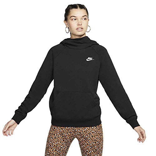Nike Damen Hoodie Sportswear Essential, Black/White, S, BV4116-010