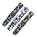 GEVENLCCKB Camo Silicone Watch Band 20mm 22mm 24mm Rubber Bracelet Universal Quick Release Replacement Strap Sports Soft(Army green,20mm)