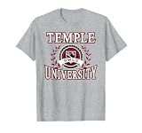 Temple Owls Laurels Gray Officially Licensed T-Shirt