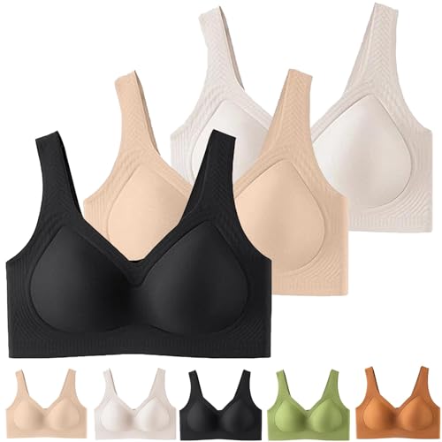 Jelly Bra, Seamless Soft Comfort Jelly Strip Wireless Bra, Lifting Wire-Free Jelly Bras, Soft Breathable Push up