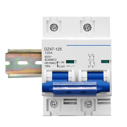 Disjoncteur MCB 2P 100A pour sécuriser un tableau électrique contre les courts-circuits