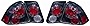 For Honda Civic Sedan 2001-2005 Tail Lights (Inner & Outer) Assembly Unit WHEEL Gun Metal Type HO2811276