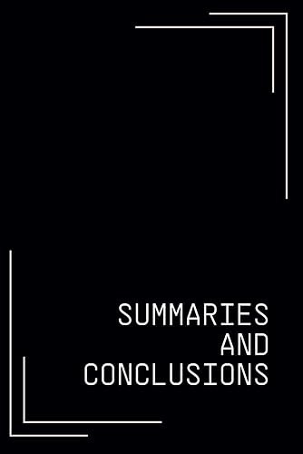Summaries and Conclusions: With Summaries and Conclusions notebook, you can