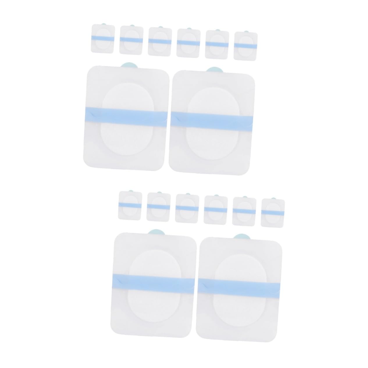 Baluue 2sets Underarm Sweat Stickers Gloves Pu Absorbent Cotton Underarm Sweat Antiperspirant Sticker Women Underarm Sweat Stickers Release Paper 8sheets*2