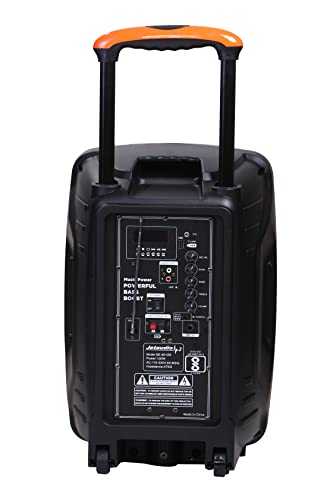 Image of Jetaudio 12 Inch 90 Watt Trolley Bluetooth PA System Karaoke Speaker w / 2 Wireless Mic| 3.5mm Aux Jac & Guitar Input| USB /SD /TF Card + Media Player| Audio Record w /Tweeter| Remote| Integrated Mixer
