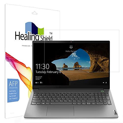 Healingshield スキンシール液晶保護フィルム Screen Protector Oleophobic AFP Clear Film Compatible with Lenovo ThinkBook 15 G3