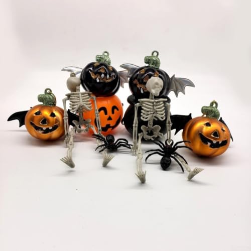 Generisch Ensemble de décoration pour Halloween - Squelette effrayant - Araignée - Chauve-souris à suspendre – vue 2