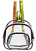 10 Inch Clear Mini Backpack PVC Transparent Bag in Rainbow Colors