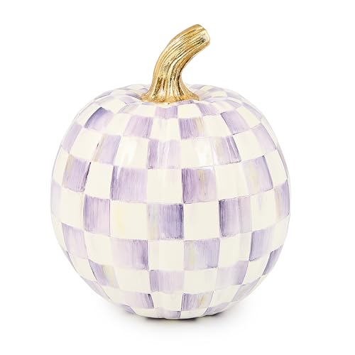 Image of MACKENZIE-CHILDS Violet Check Small Pumpkin