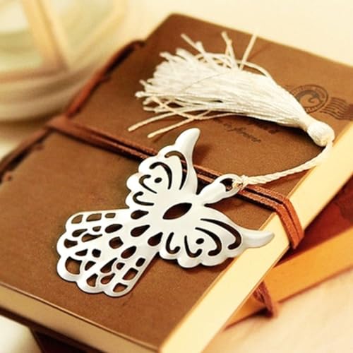 Marcapáginas de ángel de metal para amantes de libros