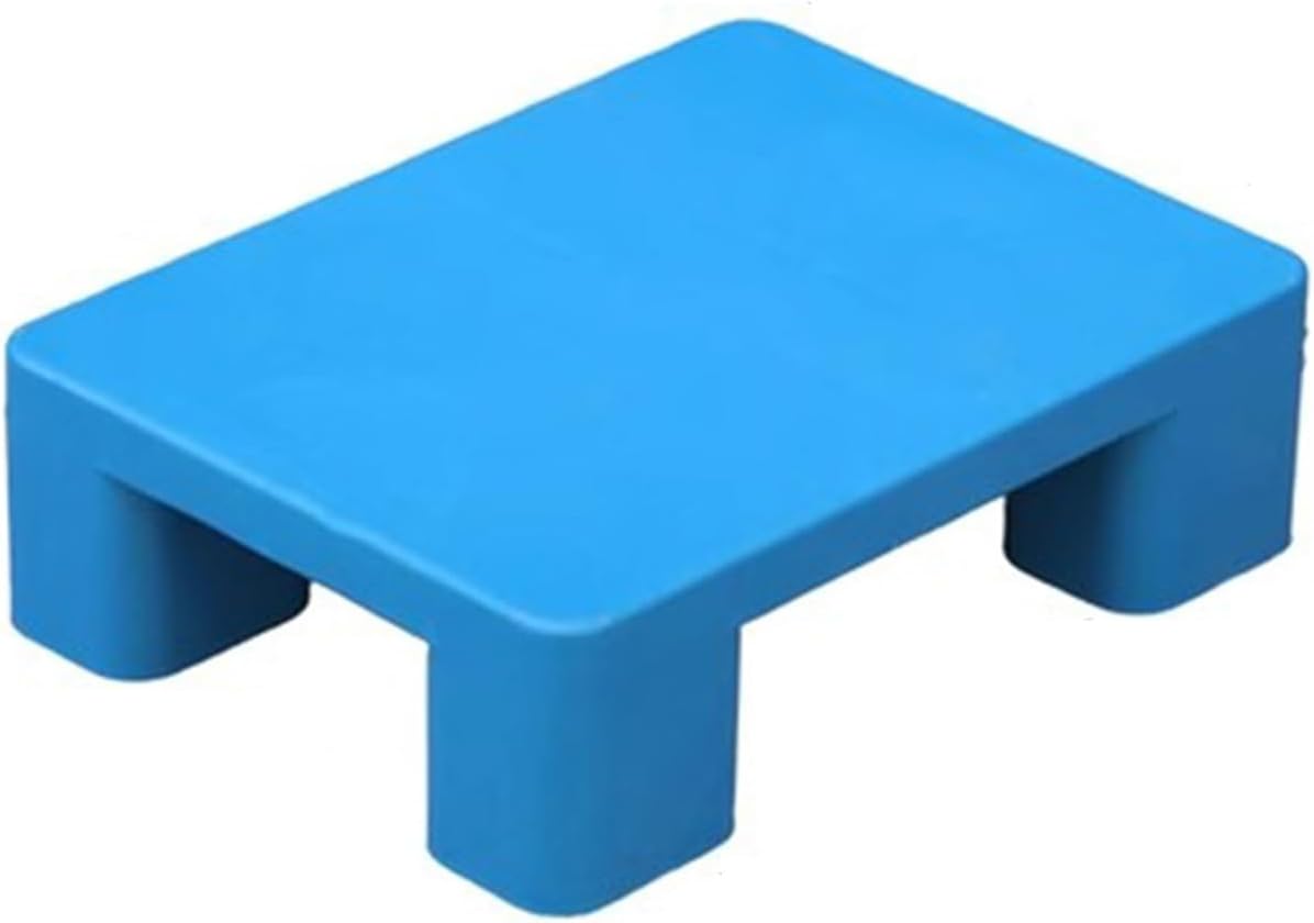 Lightweight Moisture-Proof Plastic Pallet, 40x30x12cm, Ideal for Indoor/Outdoor Use, Garage, Kitchen, Basement - Durable Blue Floor Storage Solution