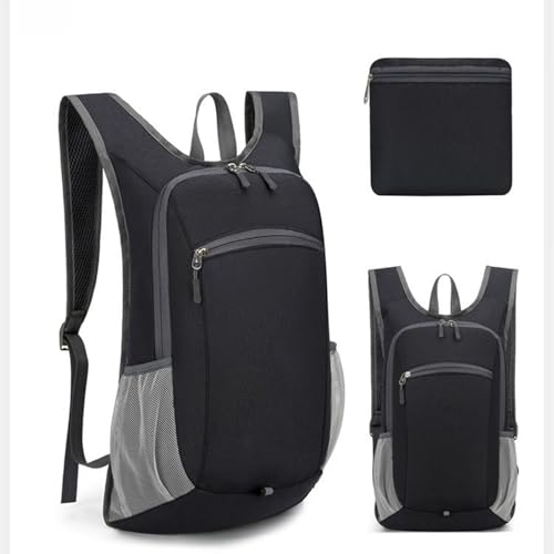 Mochila de viaje plegable con correas ajustables y diseño ultraligero compacto 6