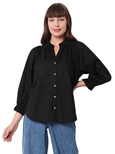 Image of VERO MODA Women's Regular Fit V-Neck Shirt