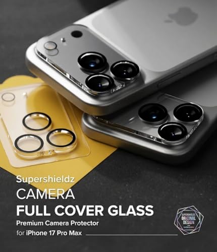Image of Supershieldz X Koala Bear NeoGuard Camera Lens Protector Tempered Glass For iPhone 17 Pro Max with Installation Kit | Edge to Edge Coverage | Transparent | Pack of 2