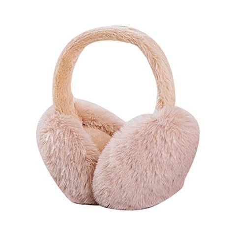 Faltbare Plüsch Ohrenschützer,Asudaro Winter EFluffy-Ohrenschützer Winter Plüsch Ohrenwärmer Warme Earmuffs Winddichte Outdoor Ohrenschützer Earband Earmuffs zum Radfahren Cover